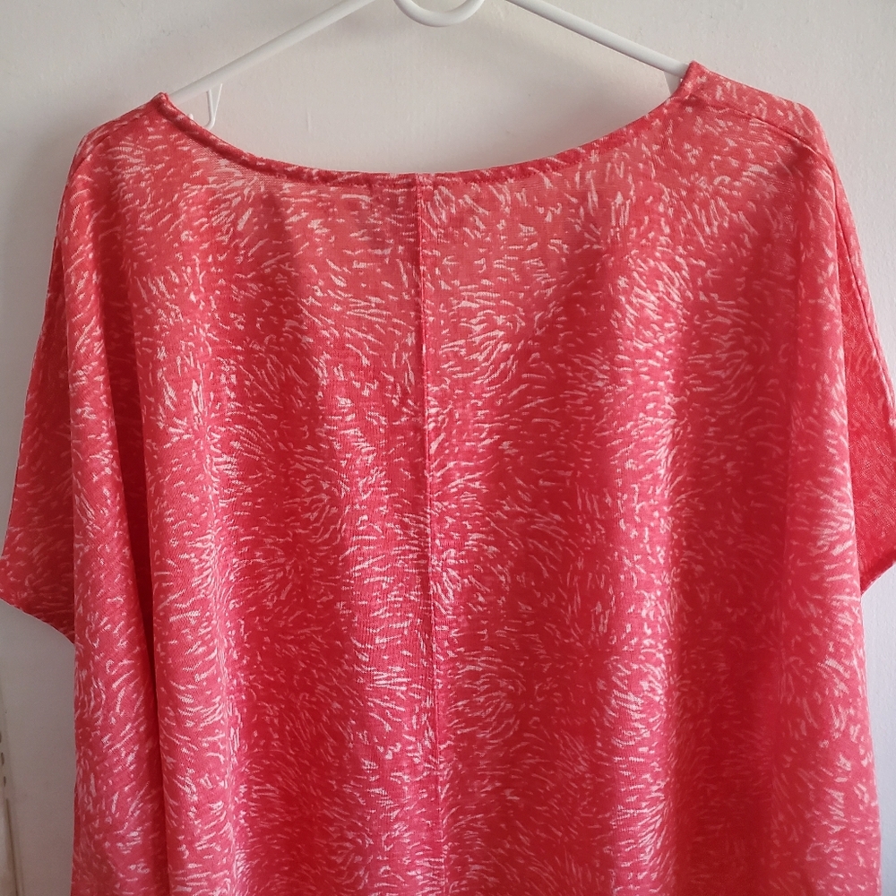 AVA & VIV Women's Bat Wing patterned shirt size 2x/3x NWT Coastal Resortwear - Picture 7 of 10